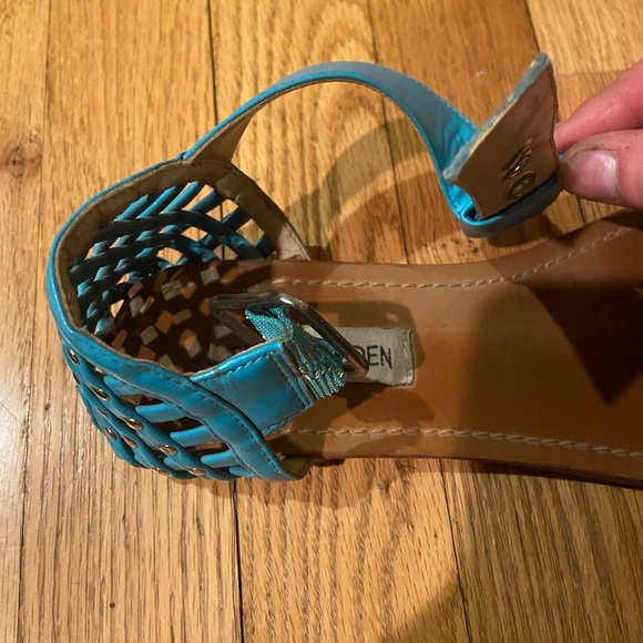 COPY - Steve Madden Teal studded gladiators - Picture 3 of 4